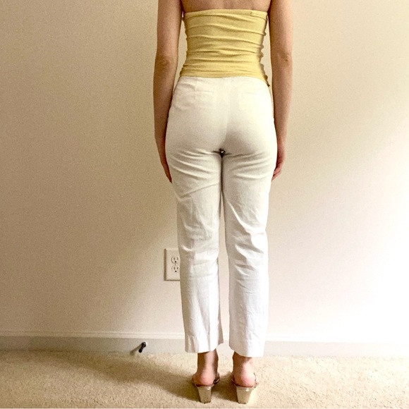 J. Crew Kate Straight-leg Ankle Pant in white cotton-blend - Picture 7 of 7